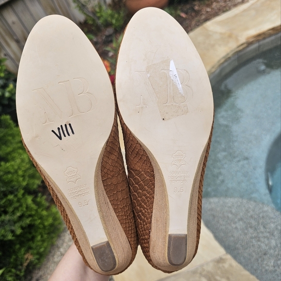 Matt Bernson ballet style low wedges leather 9.5M runs small 8,5..9 - Picture 14 of 14